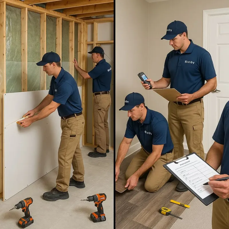 Repairs and Reconstruction process in San Elizario, TX